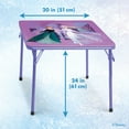 thumbnail image 6 of Disney Frozen Kids 3-Piece Activity Table and Chair Set, Purple, 6 of 9