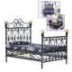 thumbnail image 1 of 1:12 Mini Cama de Muñeca Doble Doble Bed, Iron Miniature Dollhouse Detalla Delicados Detalla MEJORA CURIOSIDAD MANO DE OBRA PARA EL HOGAR Para Niños, 1 of 7