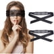 thumbnail image 1 of wonima11 FRESHME Lace Blindfold Sleep Mask - 2 Pcs Black Eye Sleeping Mask See Through Blindfolds for Couples Women Men, Adjustable Night Eye Cover for Girlfriend Boyfriend Gift for Her Him, 1 of 1
