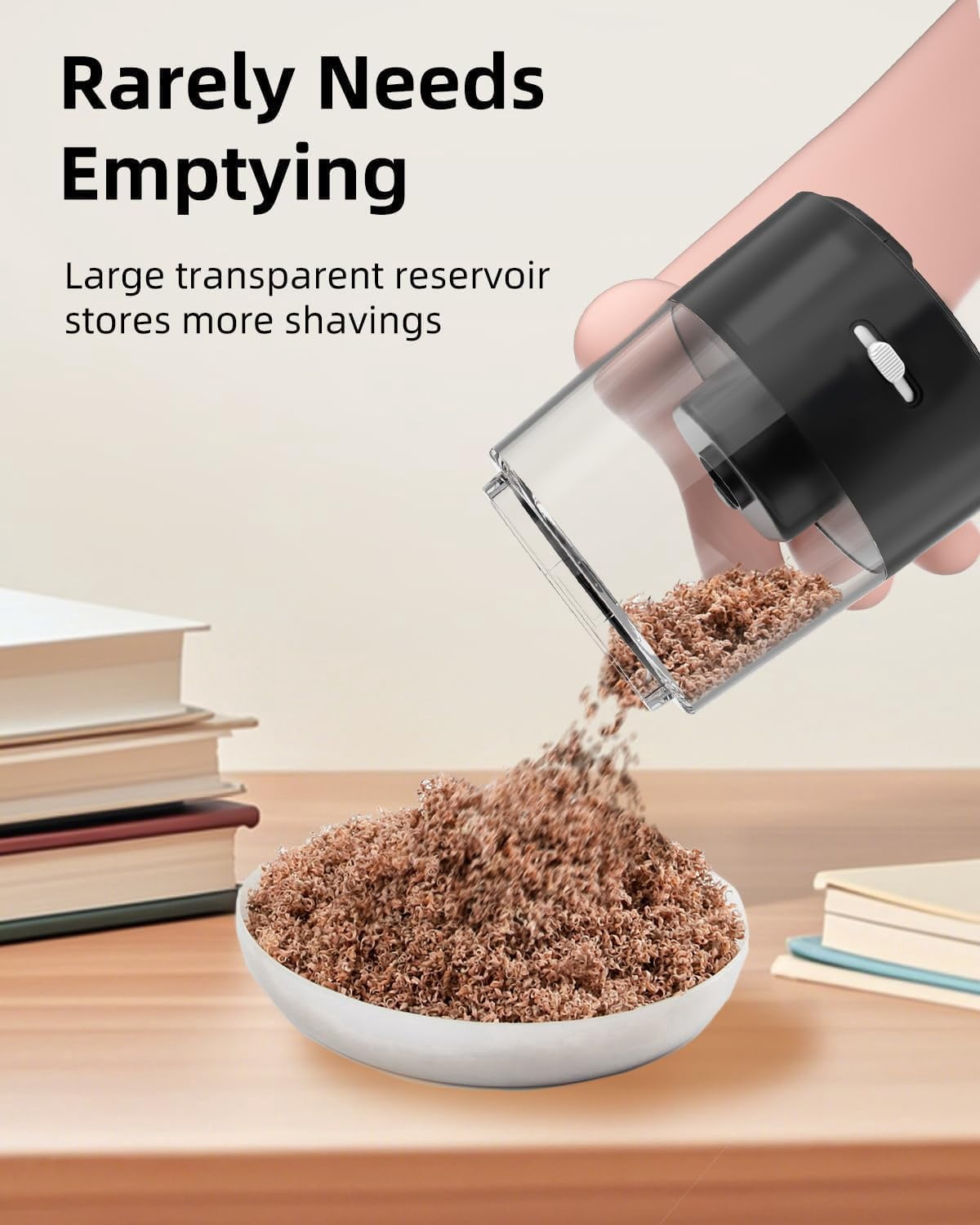 ZMOL Electric Pencil Sharpener for 6-8MM Pencils - Auto Desk Sharpener, Classroom & Home Use (Colored Pencils OK)