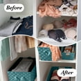 thumbnail image 6 of Simplify Small Woven Fabric Storage Basket in Sapphire, 6 of 7