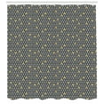 thumbnail image 3 of Geometric Shower Curtain, Simplistic Rhombus Background with Diamond and Triangular Shapes, Fabric Bathroom Set with Hooks, 69W X 75L Inches Long, Black White and Yellow, by Ambesonne, 3 of 3