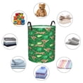 thumbnail image 3 of Lsque Leopard Print pattern Laundry Hamper Basket, Tall Woven Rope Hamper Basket for Clothes, Lightweight Storage Basket, Collapsible Waterproof-Medium, 3 of 8