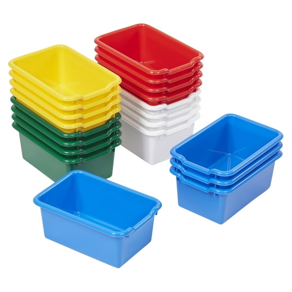 Scoop Front Plastic Storage Bins