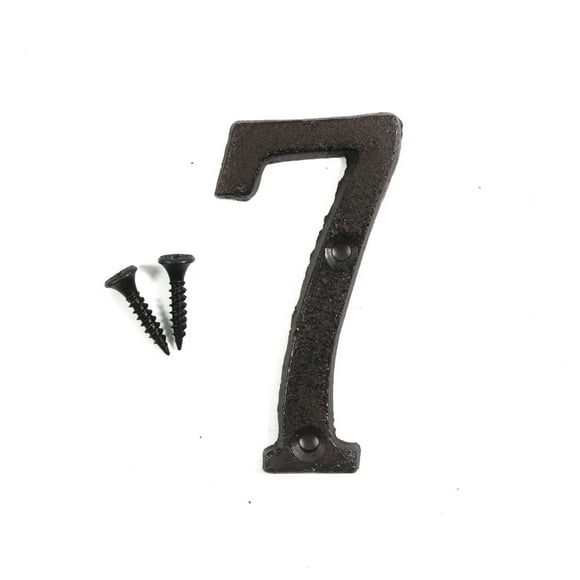 3 inch Vintage Decorative Cast Iron Metal Alphabet Letters Wall Sign Hanging Address Name Sign Letter(7)