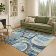 thumbnail image 6 of Addison Rugs Chantille Indoor/Outdoor Contemporary Abstract Teal Machine Washable Rectangle Rug, 9' x 12', 6 of 8