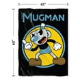 thumbnail image 2 of Cuphead Retro Mugman 45 x 60 Inch Fleece Throw Blanket, 2 of 4