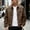 Brown, variant on Leather Bomber Jacket Men Motorcycle Fall Basic Golf Coat Lapel Collar Zip Up Jacket Loose Long Sleeve Casual Outer Coat with Zipper Pockets Elastic Cuffs for Fall Winter Black M