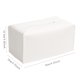 thumbnail image 5 of Cubierta para pañuelos de papel, cuero PU mejorado, rectangular, blanco, moderno, para el baño, el tocador o la mesita de noche, 5 of 6
