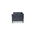 thumbnail image 4 of Baxton Studio Cora Grey Velvet and Dark Brown Finished Wood Full Size Daybed, 4 of 6