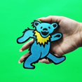 thumbnail image 2 of GRATEFUL DEAD DANCING BEAR - BLUE, Officially Licensed, Iron-On / Sew-On, Embroidered PATCH - 5", 2 of 2