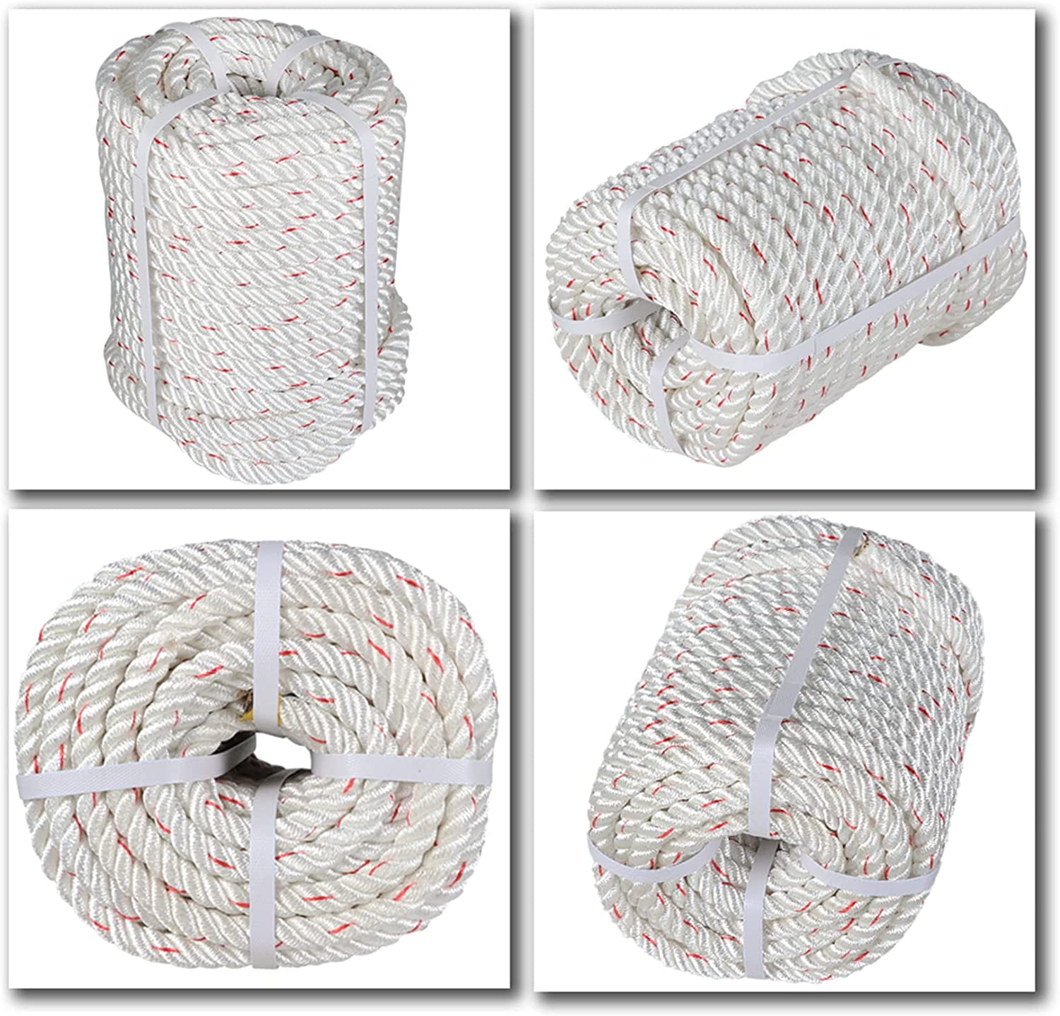 ALL-CARB 1/2 in Polyester Rope 150 FT Nylon Pulling Rope Arborist