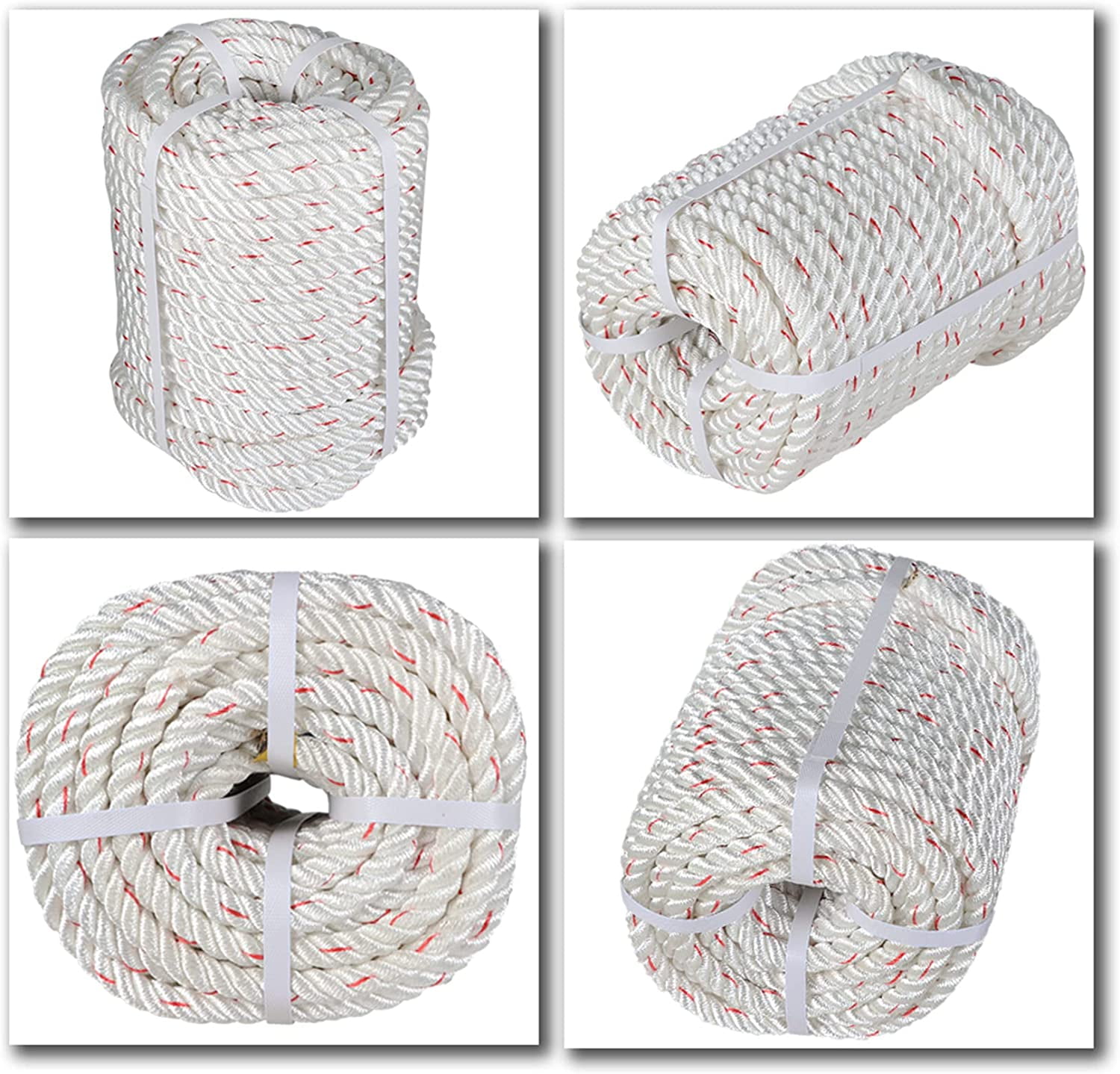 ALL-CARB 1/2 in Polyester Rope 150 FT Nylon Pulling Rope Arborist ...