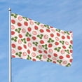 thumbnail image 2 of Picia Strawberries And Leaf Printed Flag ,Strawberries And Leaf Pattern Garden Flag Vertical Double,Yard Lawn Outdoor Decor 48x72", 2 of 9