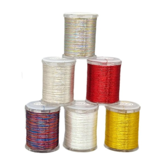 figatia 6 Pieces Fly Tying Thread, Fly Tying Wires, Premium Waxed High Strength Accessories, Strong Fishing Materials Tieing Supplies