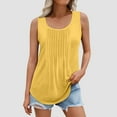thumbnail image 2 of Tank Tops for Women Plus Size Crew Neck Sleeveless Casual Solid Color Womens Round Neck Summer Tops, 2 of 6