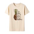 thumbnail image 4 of Anbech Women Pineapple Tshirt Short Sleeve Graphic Tees Ladies Tee Shirt Summer Tops, 4 of 4
