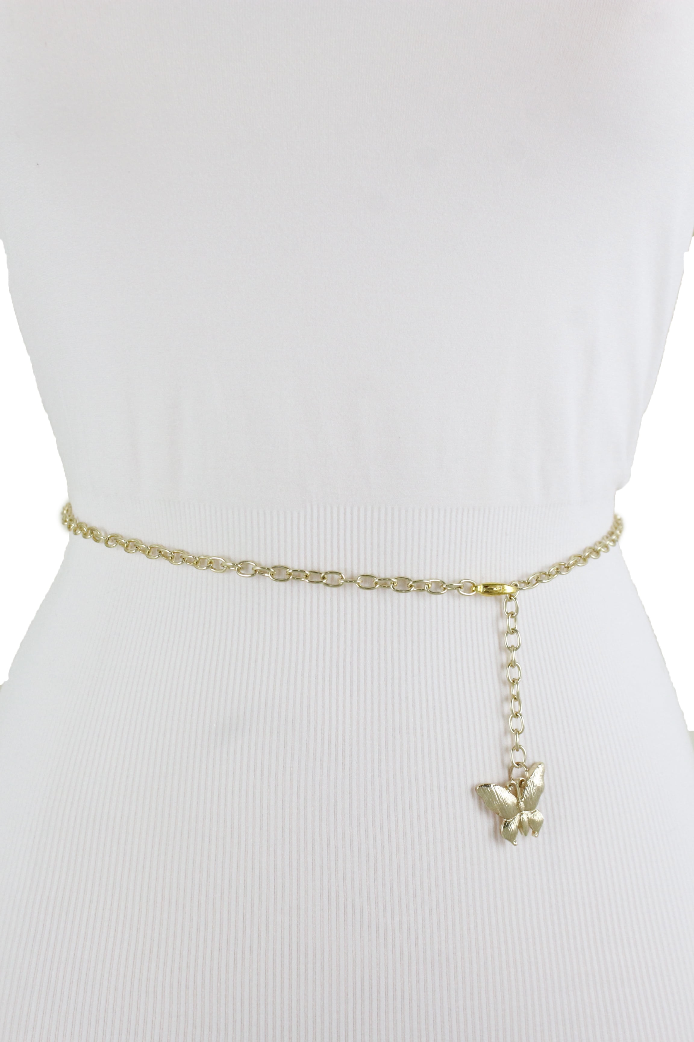 Alwaystyle4You - Women Gold Metal Chain Fashion Belt Butterfly Plus Size XL XXL - Walmart.com ...