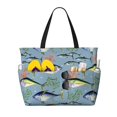 thumbnail image 1 of Easygdp Various Wild Sea Fish Bolsa de Viaje de Playa de Gran Capacidad, Bolsa Tote Perfecta para la Playa, Escapadas de Fin de Semana y Viajes, 1 of 7