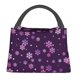 thumbnail image 1 of Fotbe Purple Snow Flakes Bolsa Térmica Portátil con Estampado, Bolsa de Entrega de Alimentos Aislada, Bolsa Reutilizable de Gran Capacidad para Comidas y Supermercado, 1 of 6