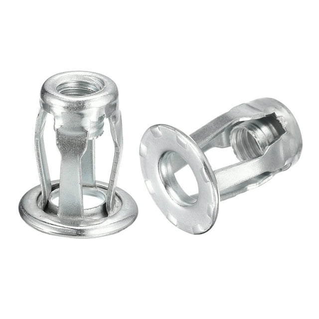 Unique Bargains M6 Jack Nuts, 10 Pack Threaded Insert Nut 304 Stainless Steel Rivet Nuts, 18.6mm Length