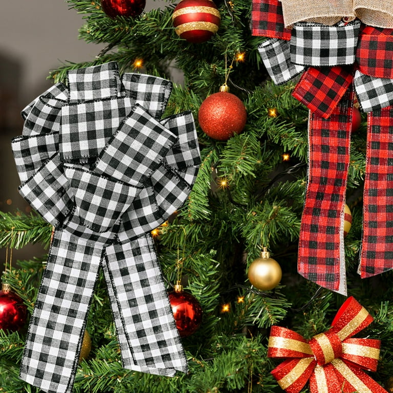 Buffalo 2024 plaid ornaments
