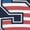 Navy, variant on Smartprints USA Patriotic Stars & Stripes Men's T-shirt, Navy, S