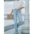 thumbnail image 3 of aPAY Jeans for Women Long Denim Flare Pants Casual and Versatile for Daily Travel Regular Size, 3 of 7