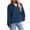 A22 Navy, variant on Quarter Zip Pullover Women Sherpa Sweatshirts No Hood Long Sleeve Oversized Loose Fit Fleece Sweater with Kangaroo Pockets Warm Winter Thermal Clothes