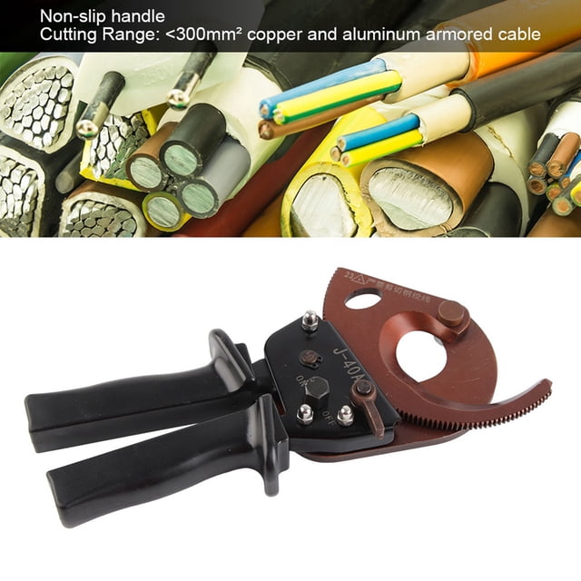 Ratchet Wire Cutter, Cable Scissors, J40A 300mm² for Industrial Cable Cutting The Cable