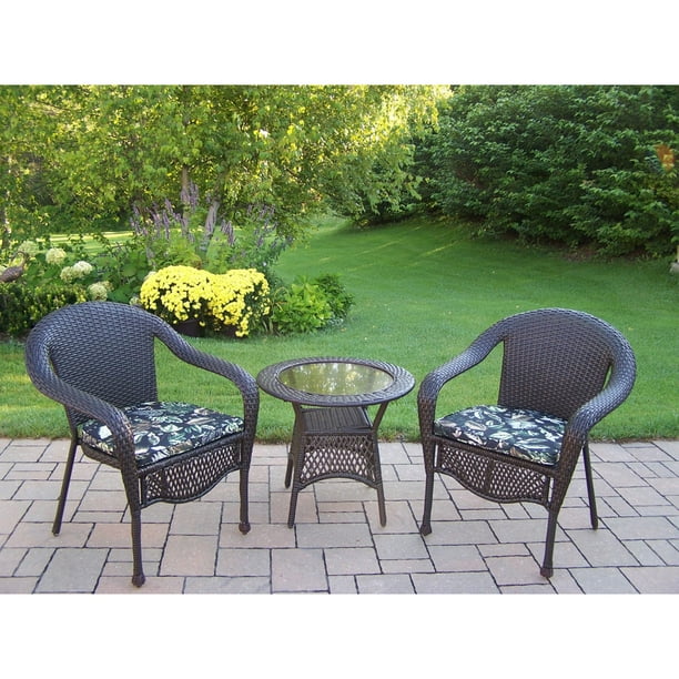 Oakland Living Elite All-Weather Wicker Patio Bistro Set ... Oakland Living Elite All-Weather Wicker Patio Bistro Set ... on Oakland Living Patio Sets id=19140