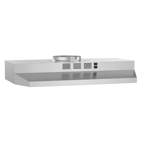 FIREGAS 30 Inch Under Cabinet Range Hood, 2-Speed Fan, 300 CFM, Stainless Steel