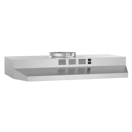 FIREGAS 30 Inch Under Cabinet Range Hood, 2-Speed Fan, 300 CFM, Stainless Steel
