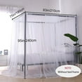 thumbnail image 2 of Fairytale Bed Canopy, Simple Installation With Corner Post Mosquito Net, Breathable Polyester Material, Practical For Travel And Camping, Adjustable Height For Any Bed Size, 2 of 7