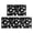 Astronaut and Moon Black Pattern, variant on Astronaut and Moon Blue Pattern Anti Fatigue Kitchen Rugs Set Of 2, Non Slip Washable Decorative Floor Mats for Kitchen Sink Laundry, 17"x30" and 17"x47"