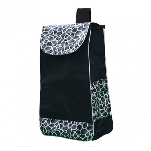 Shopping Bag Foldable Replacement Bag Waterproof Shopping Cart Bag with Double Side Pockets Folding Trolley Accessories