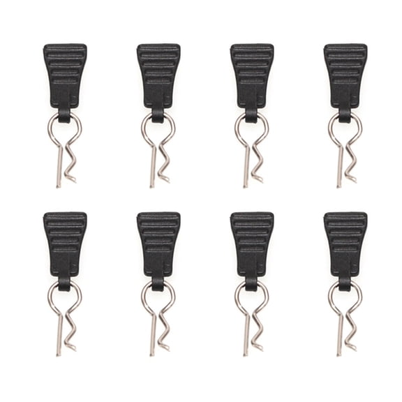 4/8/12pcs Metal R Type Fix Clip for Remote Control Car Body Shell Secure Mounting 1/12 Scale Model Body Shell Fixation