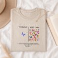 thumbnail image 2 of Jollimate Your Plan Vs God's Plan Shirt, Butterfly Isaiah 55 Christian Faith Tee, 2 of 5