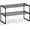 Black, variant on Shoe Rack, 2-Tier Shoe Organizer, Metal Storage Shelf, Upright or Upside Down, for 6-9 Pairs, Stackable, for Entryway, 11.8 x 26.8 x 14.6 Inches, Black ULSA202B01