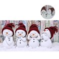 thumbnail image 1 of Kits de pintura de diamantes de bricolaje de muñeco de nieve navideño, pintura de diamantes 5d, manualidades de bordado de diamantes de imitación de cristal de taladro completo redondo, 1 of 5
