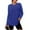 Dark Blue, variant on Aobny Tshirts Compression Women Dry Fit Clothes Blue Long Sleeve Pullover Crew Neck Women Christmas Shirts,M