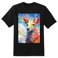thumbnail image 2 of Plus Size Shirt for Women Black Tops for Women Oversized Short Sleeves Shirt for Women Colorful Deer1 T Shirt Crewneck Shirt for Women L, 2 of 5
