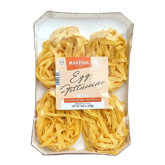 Mantova Fettucine Egg Pasta, 8.8 oz (Pack of 2)