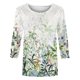 thumbnail image 4 of Fiudx Ofertas Flash Del Día Blusa Holgada con Estampado de Pascua y Cuello Redondo Retro de Manga Tres Cuartos a La Moda para Mujer, 4 of 4