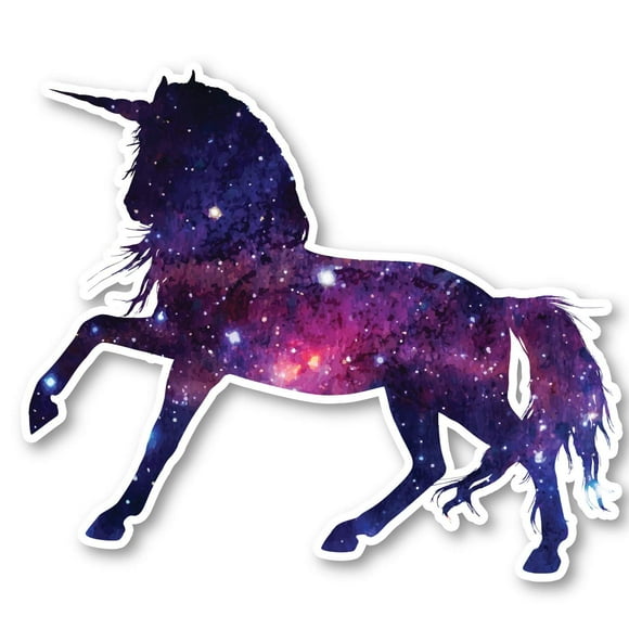 Autocollant Licorne Galaxie - Autocollants pour Ordinateur Portable - Autocollant Vinyle 2.5 Pouces - Autocollant Vinyle pour Ordinateur Portable, Téléphone, Tablette S1240