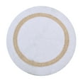 thumbnail image 3 of Better Trends 30'' Round Shape Bathroom Rug with Reversible Backing 100% Cotton Water Absorbent, Machine Washable Hotel Collection - White/Sand, 3 of 3