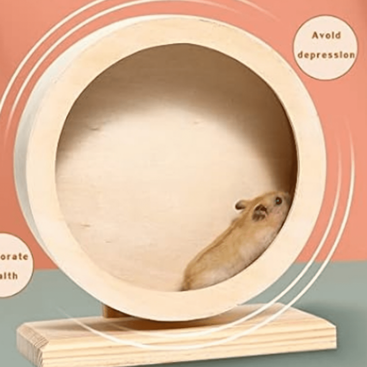 Small Animal Exercise Wheel Accessories, Quiet Spinner Hamster Running Wheels Toys for Hamsters,Guinea Pig, Gerbils, Mice and Other Small Pets,8.2' Medium Size
