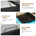 thumbnail image 5 of Afuhokles Lift Up Storage Twin Bed Frame with Charging Station and Hidden Storage Headboard, LED Lights Upholstered Platform Bed with Hydraulic Storage, Black, 5 of 8