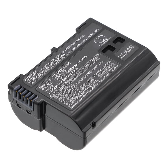 Replacement Battery for Nikon EN-EL15,EN-EL15A,EN-EL15B,EN-EL15c,1400mAh