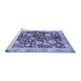 thumbnail image 2 of Ahgly Company Machine Washable Indoor Rectangle Oriental Blue Traditional Area Rugs, 5' x 7', 2 of 4